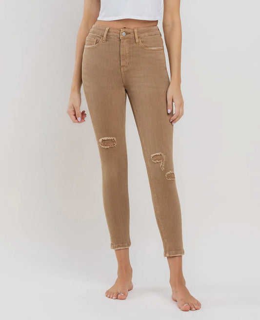 High Rise Crop Skinny