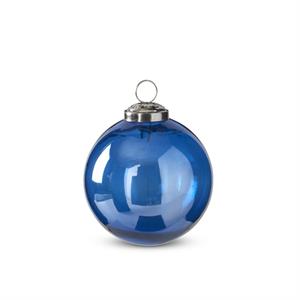 classic glass ball blue Christmas ornament