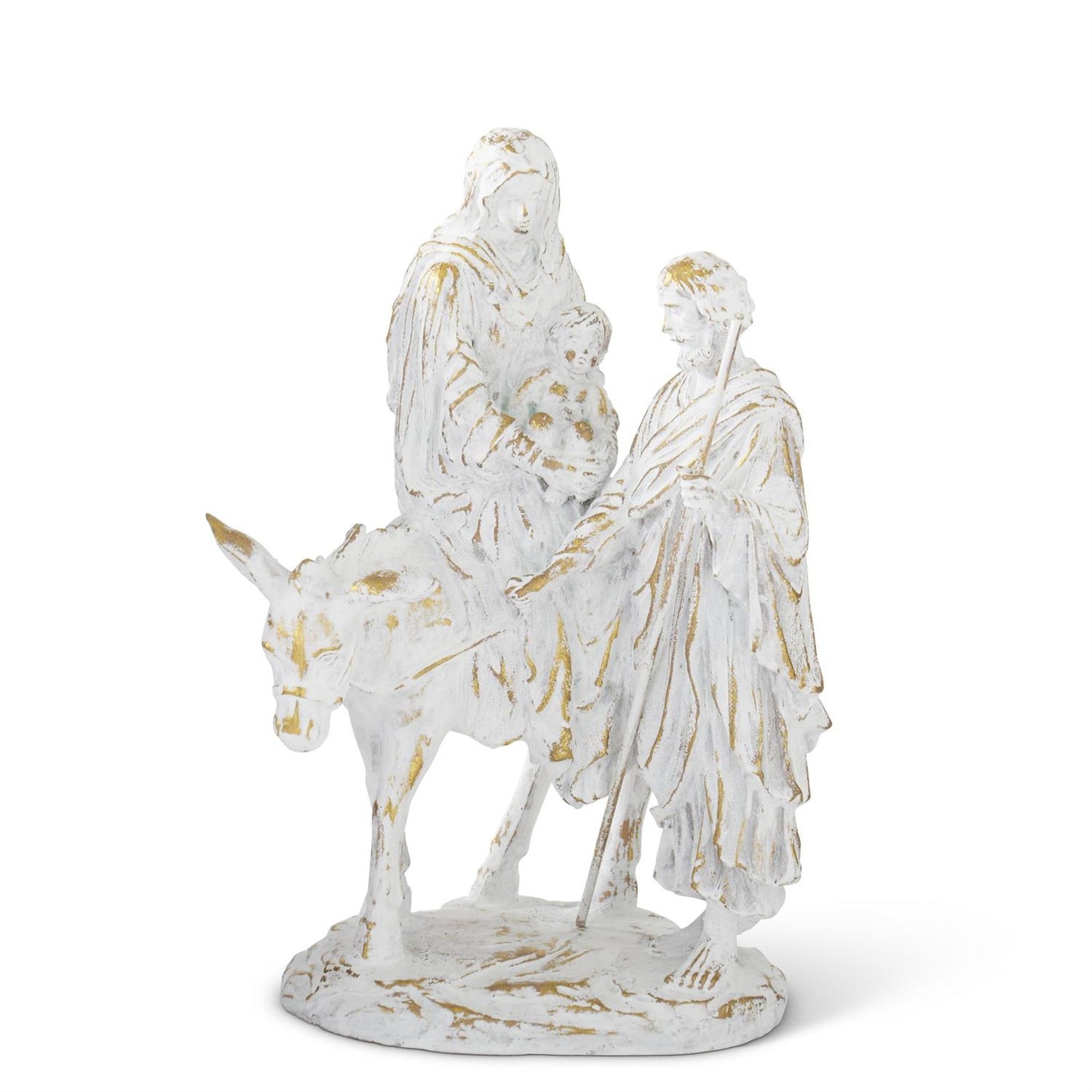 Mary Joseph and Jesus riding on donkey nativity