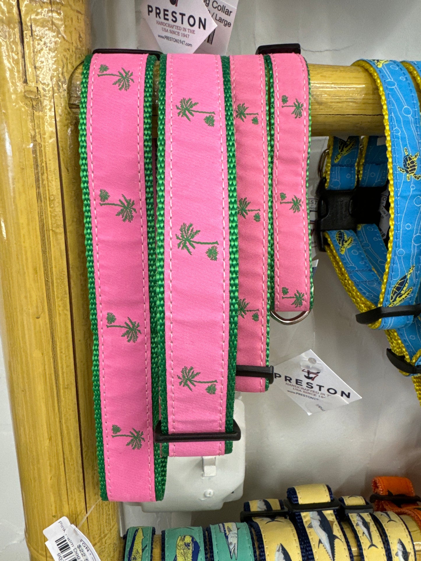 Pink Palm Dog Collar