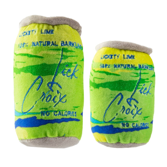 LickCroix Lickety Lime Barkling Water Squeaker Dog Toy