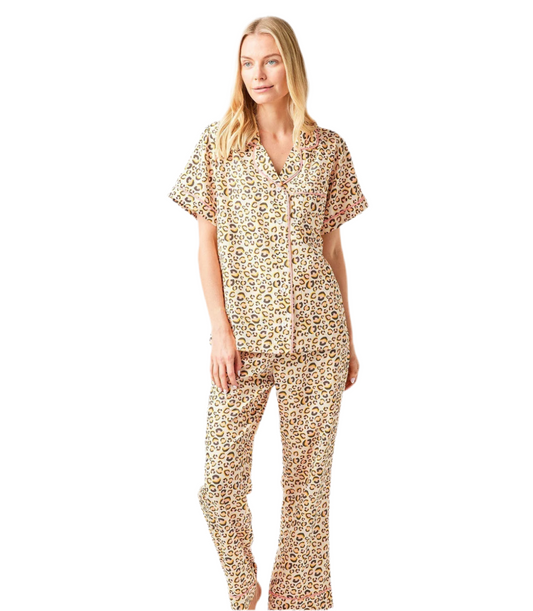 Leopard Print Pajama Set