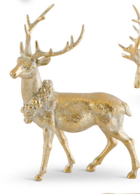 8.5 in Antiqued Deer Facing Left