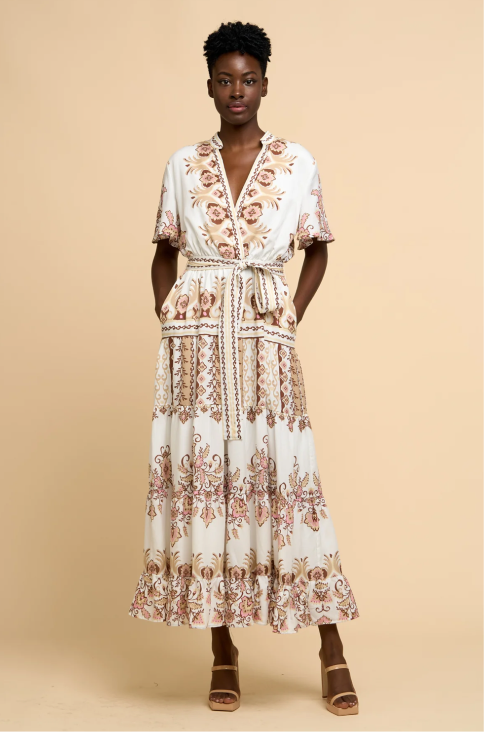 Engineer Print Maxi Dress