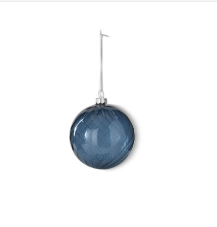 4 in. Dark Blue Glass Ornament