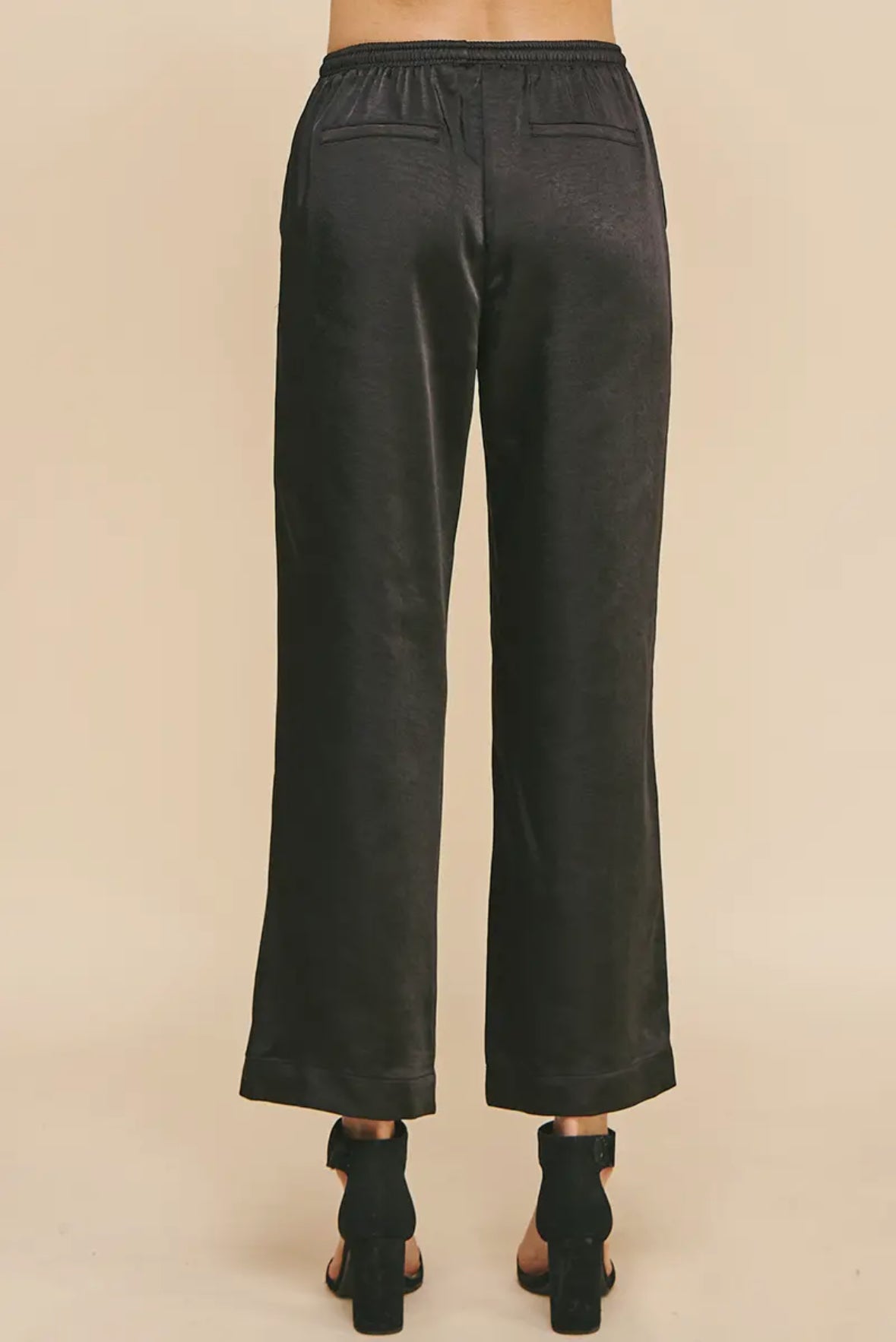 Satin Straight Pants