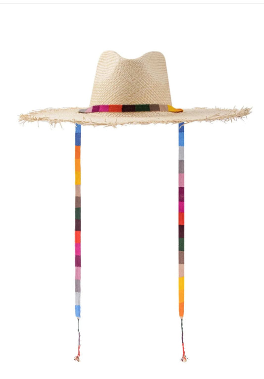 sunshine tienda Rosita fringe straw hat