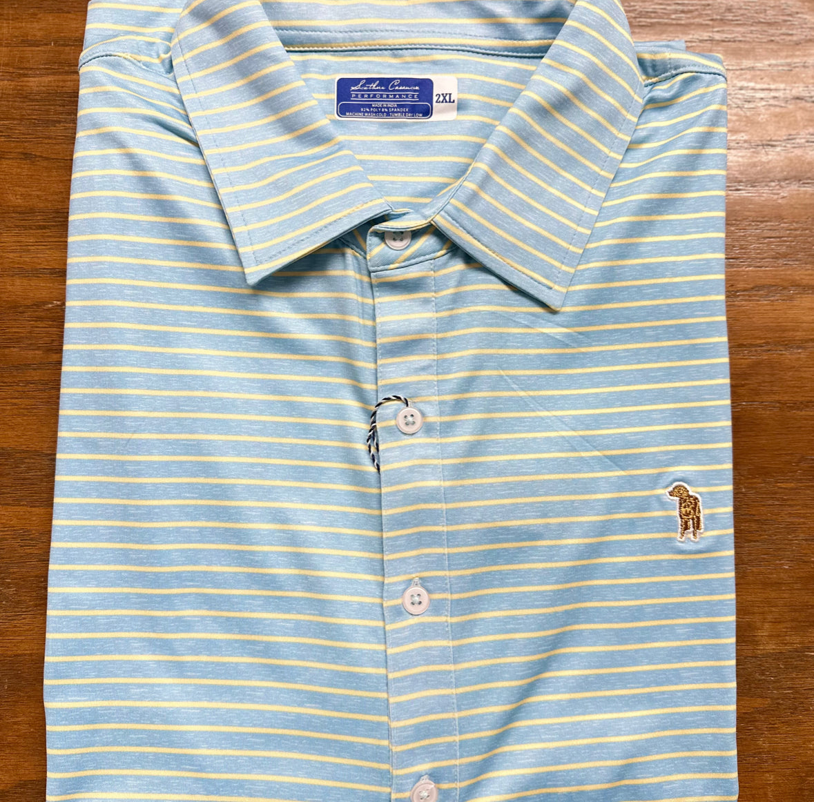 Polo Button Down Morning Blue