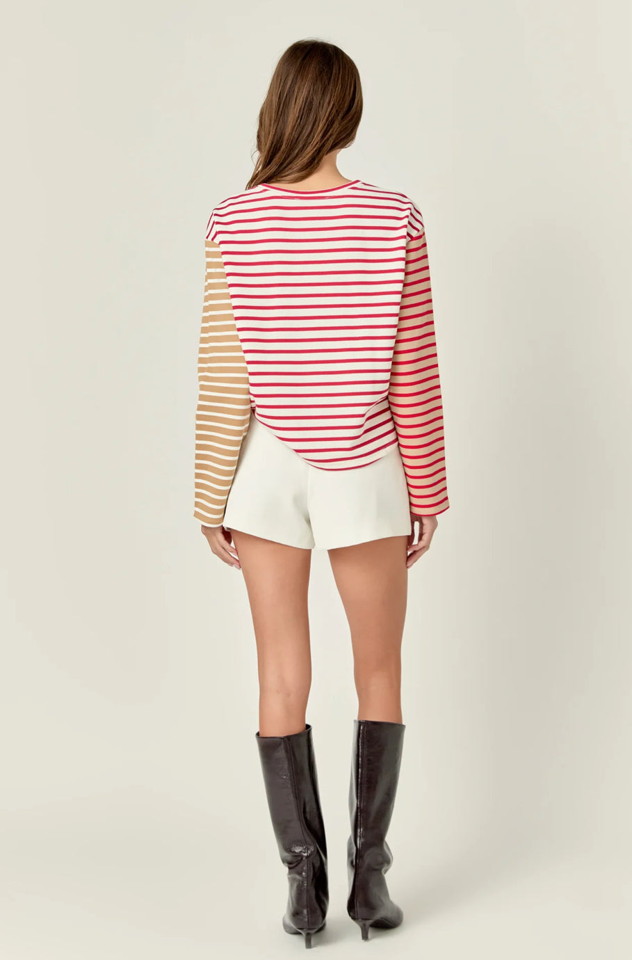 Stripe Color Block Sweatshirt