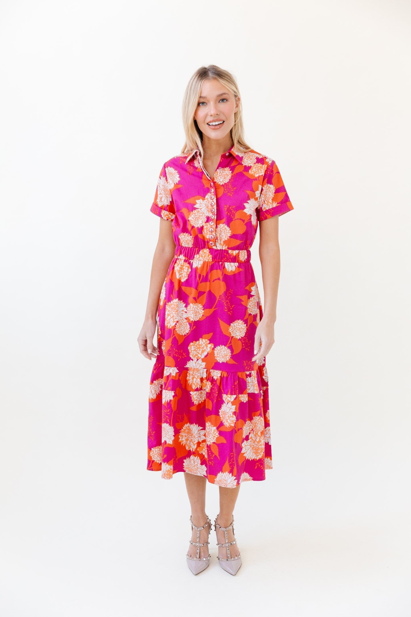 Gwyneth Dress Dahlia Flourish